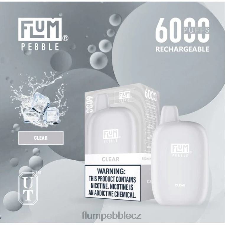 FLUM PEBBLES 6000 šluků Průhledná Z88NP22 Flum Pebble Praha