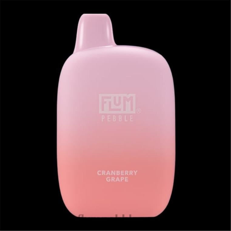FLUM PEBBLES 6000 šluků brusinkový hroznový Z88NP27 Flum Pebble Vape Flavors